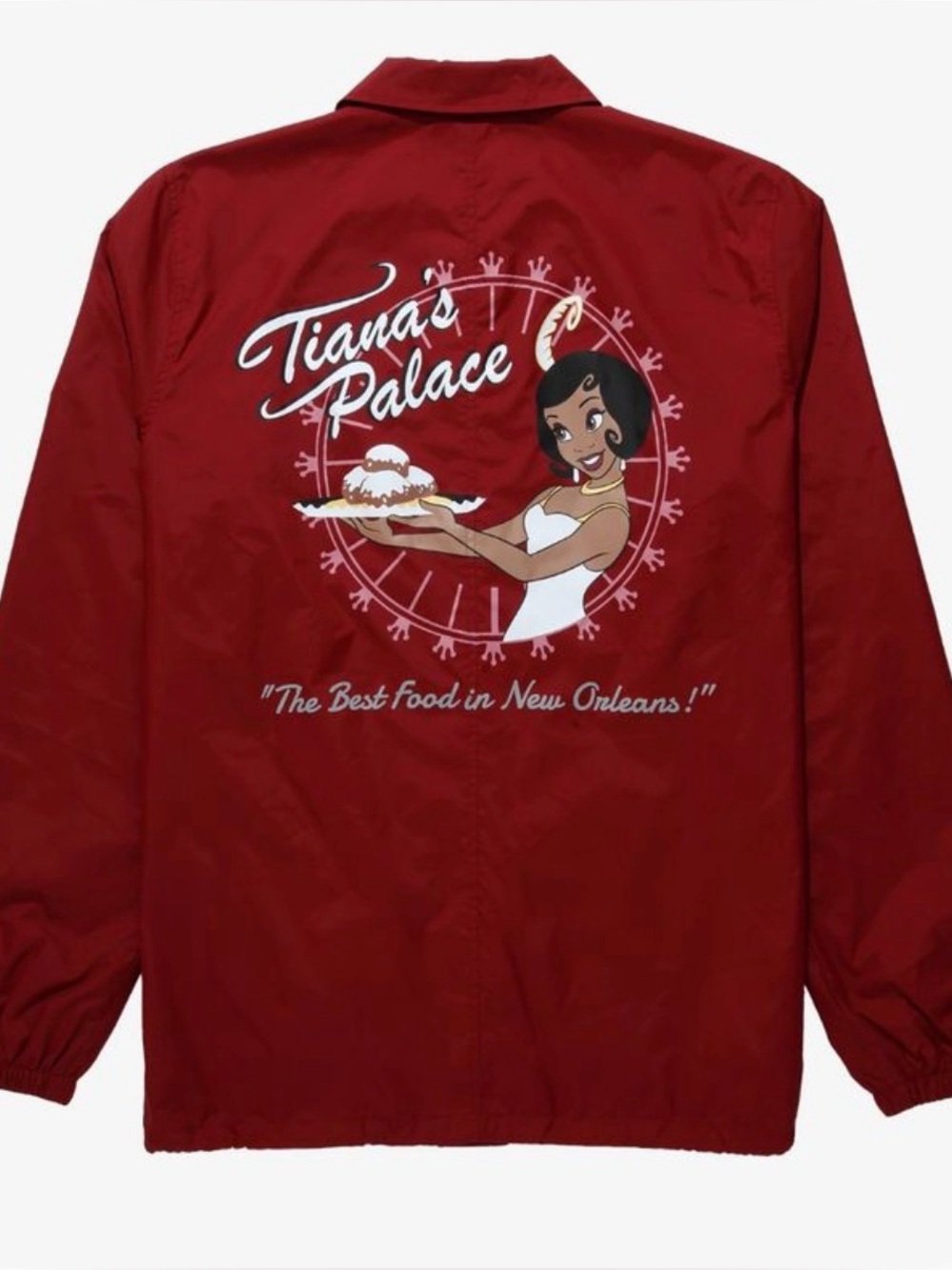 Disney Princess BOX LUNCH Tiana's Palace Red Women's Windbreaker *Host Pick*